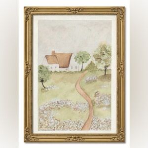 Watercolor Cottage painting